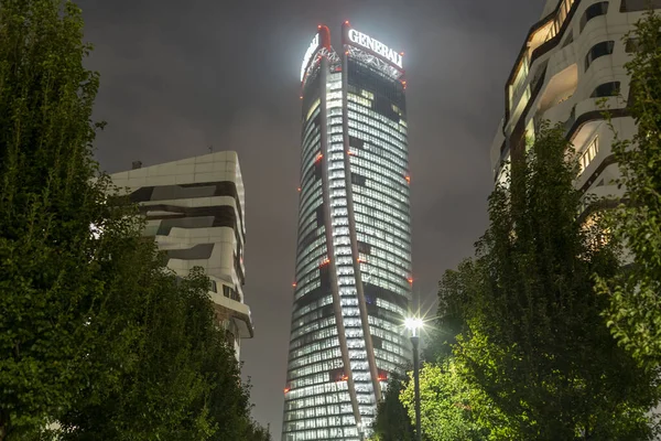 Citylife a Milano la sera — Foto Stock