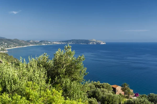 Побережье в Pisciotta, Salerno, Italy — стоковое фото