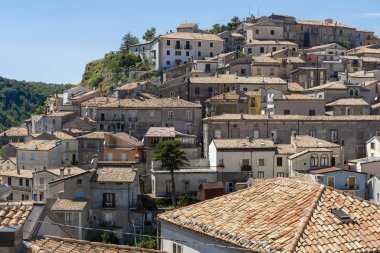 Mormanno, Calabria 'nın panoramik görüntüsü
