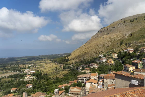 Santa Domenica Talao, Kalabrien, Italien: historisk stad — Stockfoto