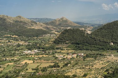 Mormanno yakınlarındaki manzara, Calabria