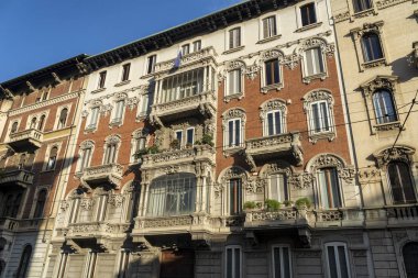 İtalya, Milan 'daki Ariosto üzerinden tarihi bina