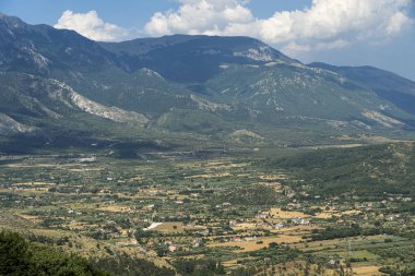 Mormanno yakınlarındaki manzara, Calabria