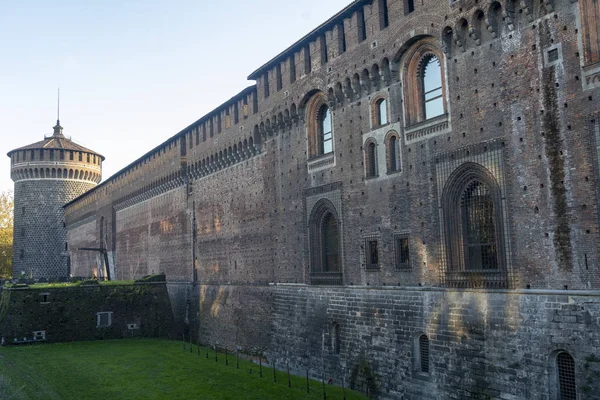 Milano, il castello di novembre — Foto Stock