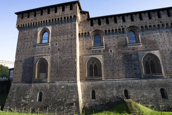 Milano, il castello di novembre — Foto Stock