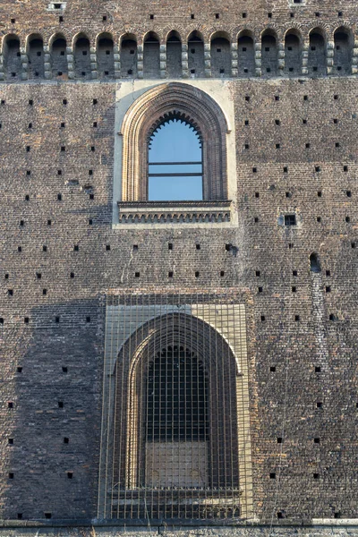 Milaan, het kasteel in november — Stockfoto