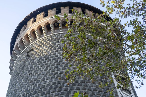 Milano, il castello di novembre — Foto Stock