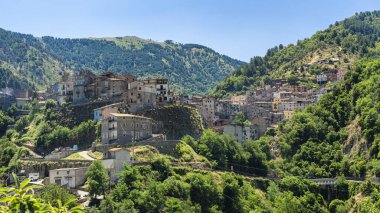 Longobucco, Sila doğal parkındaki köy, Calabria