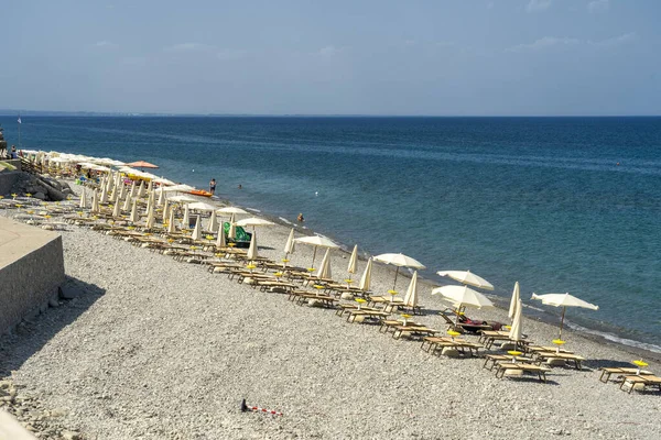 The beach of Roseto, Calabria, at summer — Stock Photo, Image