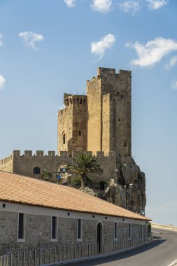 Castle of Roseto, Calabria, at summer