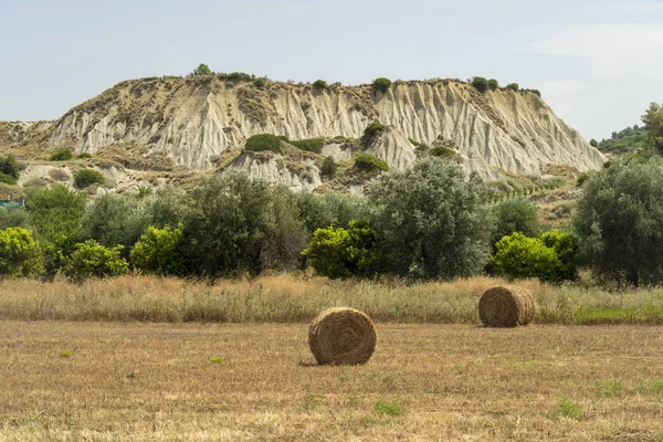 Сельский пейзаж рядом с Поликоро, Базиликата — стоковое фото