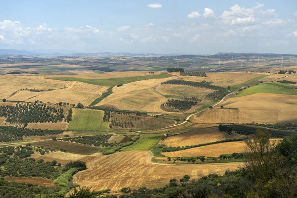 Сельский пейзаж из Серракаприолы, Апулия, Италия — стоковое фото