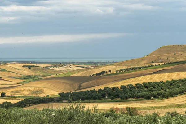 Serracapriola, Apulia, İtalya yakınlarındaki kırsal alan — Stok fotoğraf