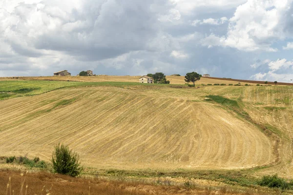Paysage rural près de Serracapriola, Pouilles, Italie — Photo