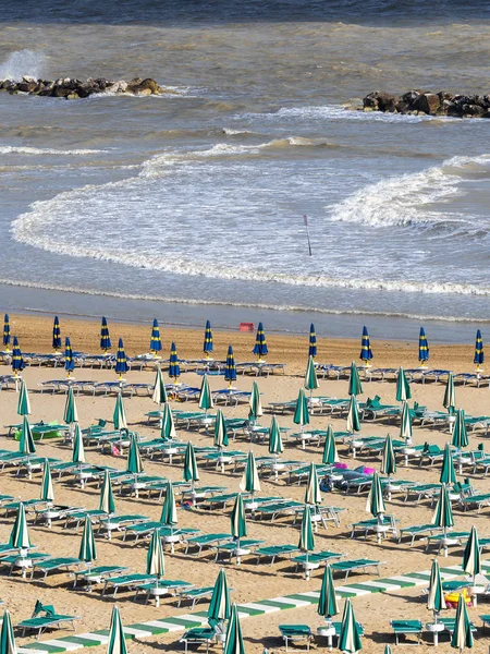 Termoli Campobasso Molise Talya Yaz Aylarında Plajları — Stok fotoğraf