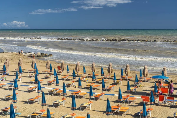 Termoli Campobasso Molise Italy Its Beach Summer — стокове фото
