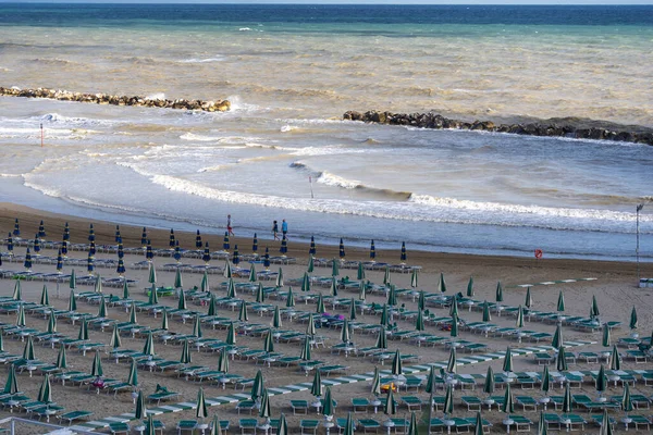 Termoli Campobasso Molise Italia Sua Spiaggia Estate — Foto Stock
