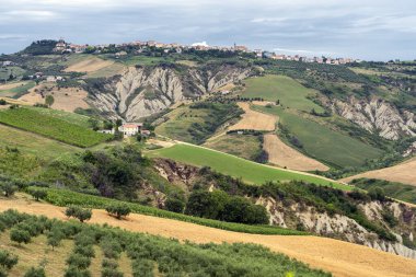 Natural Park of Atri, Teramo, Abruzzo, Italy: landscape of calanques at summer
