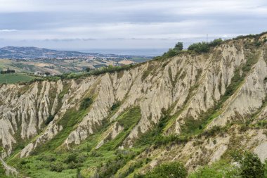 Natural Park of Atri, Teramo, Abruzzo, Italy: landscape of calanques at summer