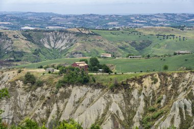 Natural Park of Atri, Teramo, Abruzzo, Italy: landscape of calanques at summer