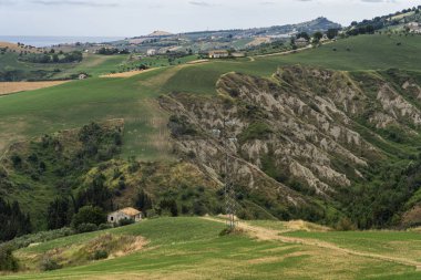 Natural Park of Atri, Teramo, Abruzzo, Italy: landscape of calanques at summer