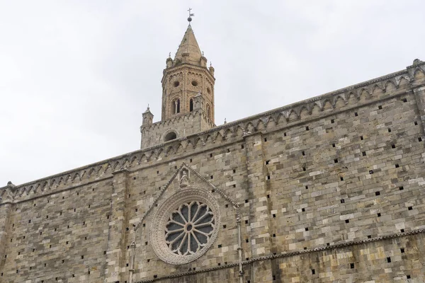 Atri Teramo Abruzzo Itália Exterior Catedral Medieval Duomo — Fotografia de Stock
