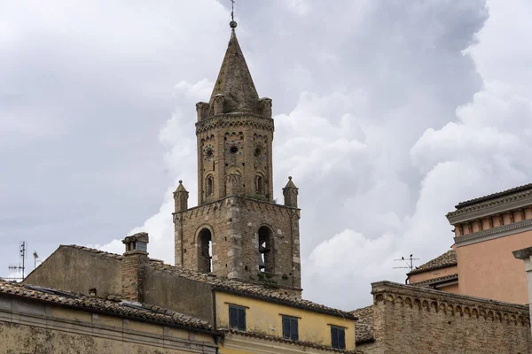 Atri Teramo Abruzzo Itália Exterior Catedral Medieval Duomo — Fotografia de Stock