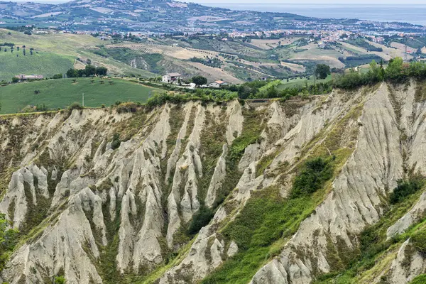 Natural Park Atri Teramo Abruzzo Italy Landscape Calanques Summer — 图库照片