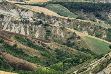 Natural Park of Atri, Teramo, Abruzzo, Italy: landscape of calanques at summer