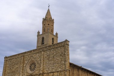 Atri, Teramo, Abruzzo, Italy: exterior of the medieval cathedral, or duomo