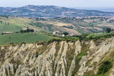 Natural Park of Atri, Teramo, Abruzzo, Italy: landscape of calanques at summer