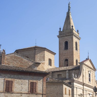 Ripatransone, Ascoli Piceno, Marches, Italy: typical street of the historic town at morning