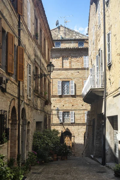 Montefiore Dell Aso Middeleeuws Stadje Ascoli Piceno Marche Italië — Stockfoto