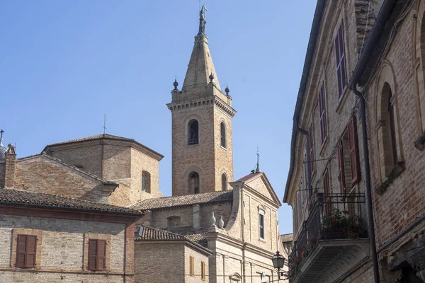 Ripatransone, Ascoli Piceno, Marches, Italy: typical street of the historic town at morning