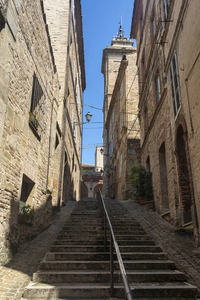 Montefiore Dell Aso Středověké Město Provincii Ascoli Piceno Březen Itálie — Stock fotografie