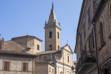 Ripatransone, Ascoli Piceno, Marches, Italy: typical street of the historic town at morning