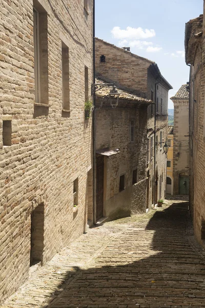 Monte Giberto Fermo Marches Italy Medieval Village Typical Street Old — Stockfoto