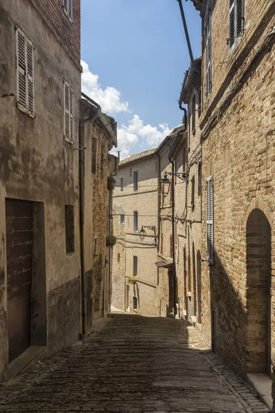 Monte Giberto Fermo Marches Italy Medieval Village Typical Street Old — Stock fotografie