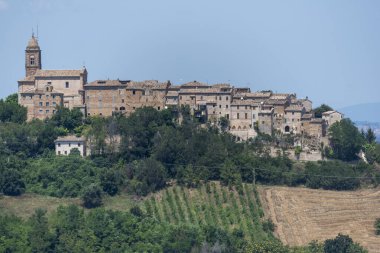 Petritoli, Fermo, Marches, Italy: view of the historic village