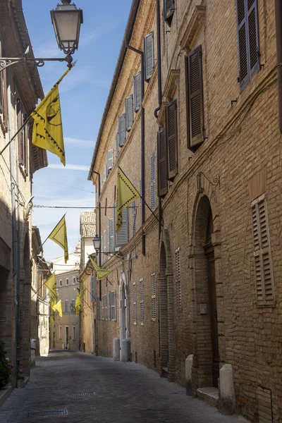 Treia Macerata Marches Italy Street Historic Town — ストック写真