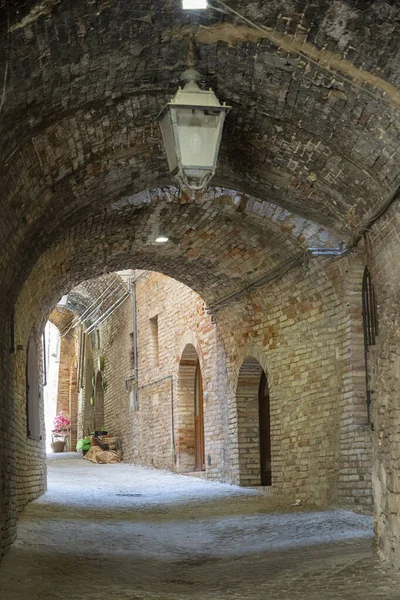 Treia Macerata Marches Italy Street Historic Town — Stock fotografie