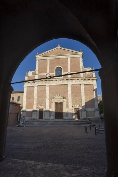 Fabriano Ancona Marche Itália Exterior Catedral Histórica — Fotografia de Stock