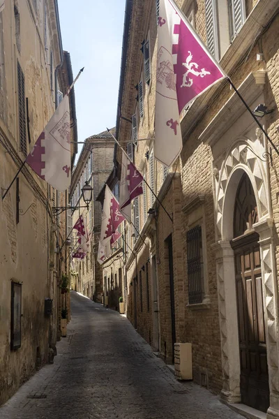 Treia Macerata Marches Italy Street Historic Town — 图库照片