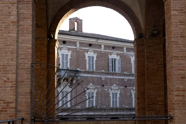 Fabriano Ancona Marche Ιταλία Εξωτερικό Των Ιστορικών Κτιρίων — Φωτογραφία Αρχείου