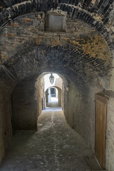 Treia Macerata Marches Italia Una Calle Ciudad Histórica — Foto de Stock