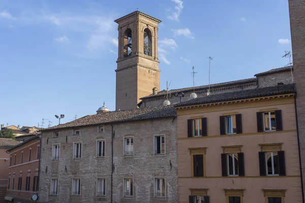 Fabriano Ancona Marche Italy 历史建筑的外部 该市的主要广场 Piazza Del Comune — 图库照片