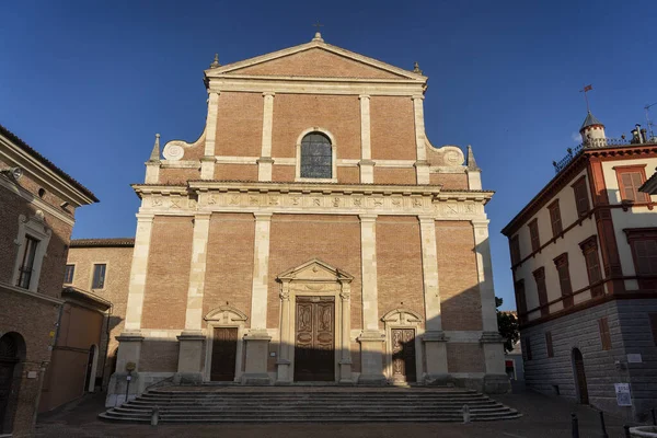 Fabriano Ancona Marche Włochy Wnętrze Zabytkowej Katedry — Zdjęcie stockowe