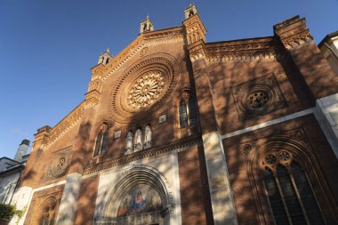 Milan, Lombardiya, İtalya: Tarihi San Marco Kilisesi cephesi
