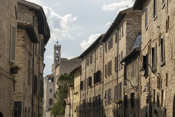 Gubbio Perugia Umbría Italia Edificios Históricos Ciudad Medieval — Foto de Stock