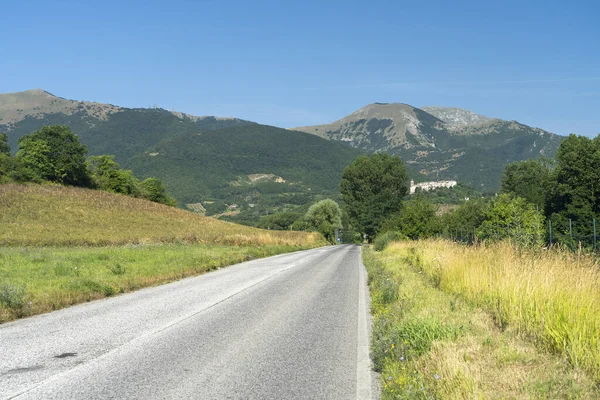 Mountain Landscape Monte Cucco Fabriano Ancona Marche Italy Summer — Stock Photo, Image